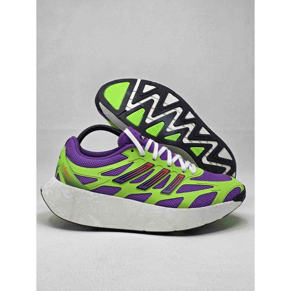 adidas Adizero Aruku Size 6 Womens Sneakers Purple Solar Green JP5566 New